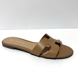 Chinese Laundry Artist Leather Sandal Natural Size Womens 6 M